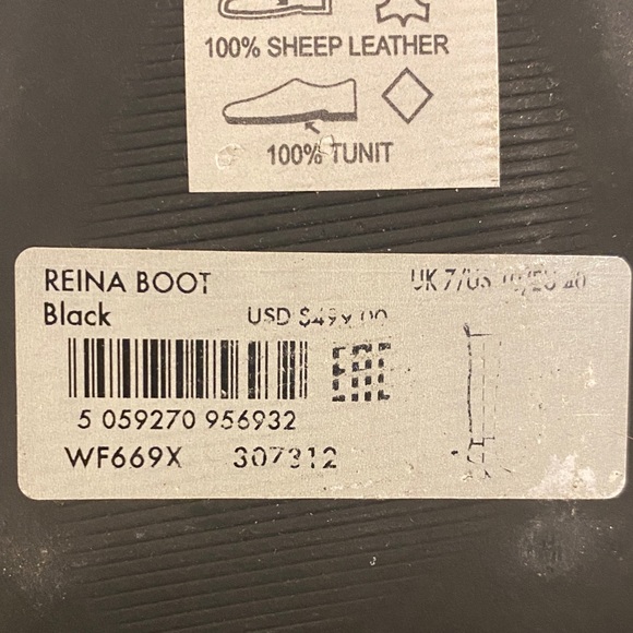 All Saints Reina Genuine Leather Over the Knee Boots - Picture 4 of 5